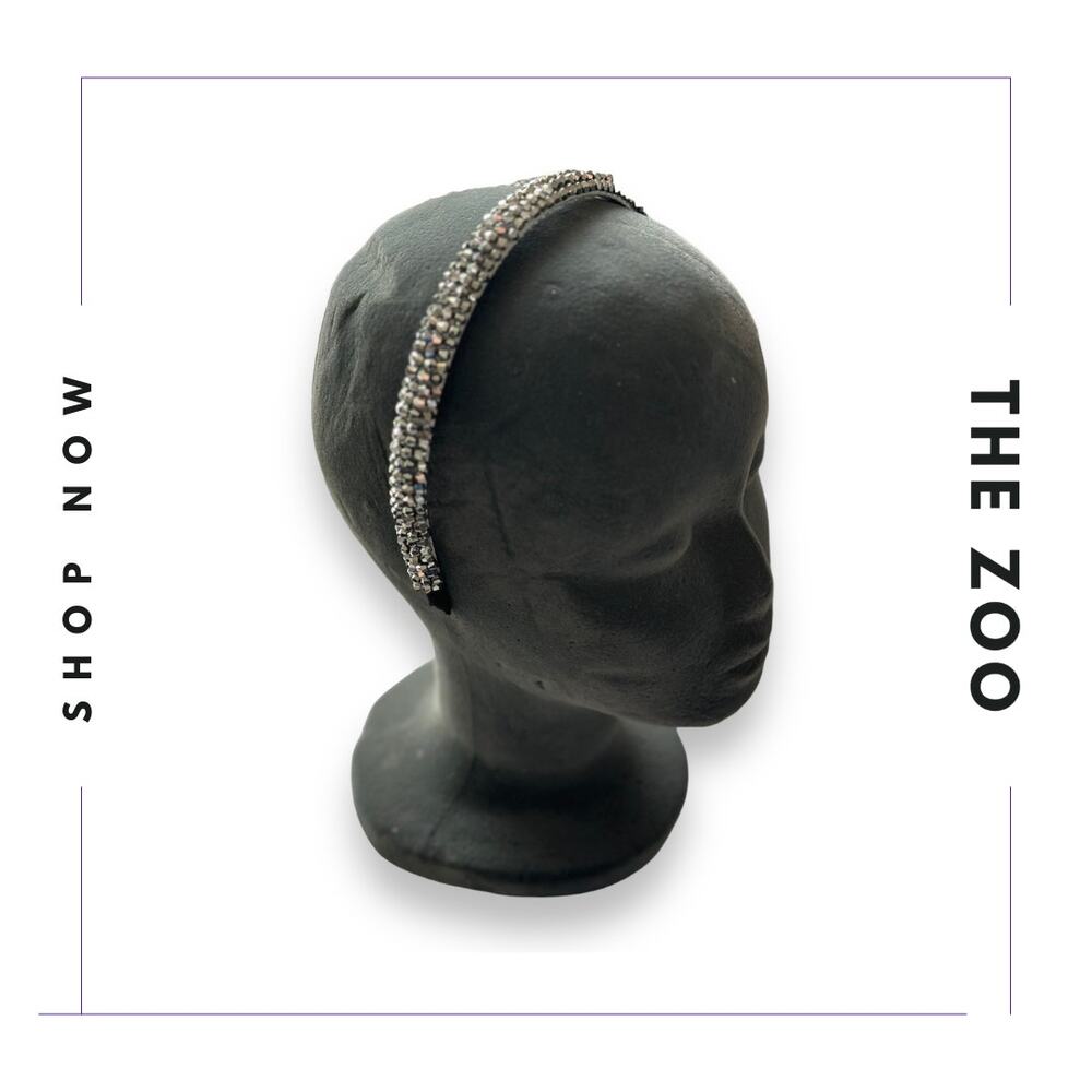 Jeweled‎ Headband Silver